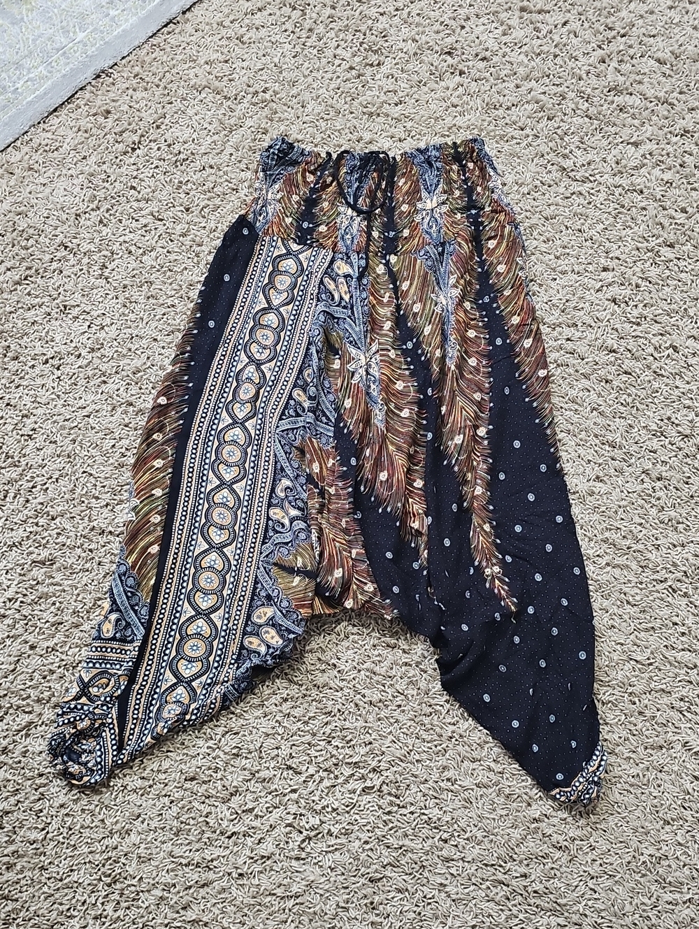 Banjamath Boho Pants Halter Jumpsuit Baggy Gypsy Hippie Boho Yoga Beach Harem
